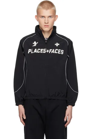 Places + Faces Nylon Zip Up Jacket