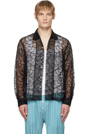 BODE Pewter Shoal Long Sleeve Shirt