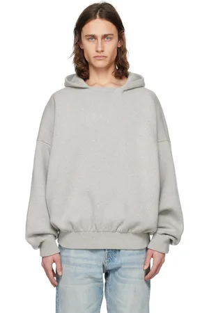 FEAR OF GOD Gray Jacquard Hoodie