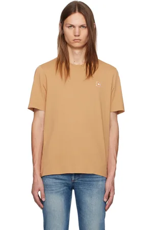 Maison Kitsuné Yellow Chillax Fox Patch Regular T-shirt