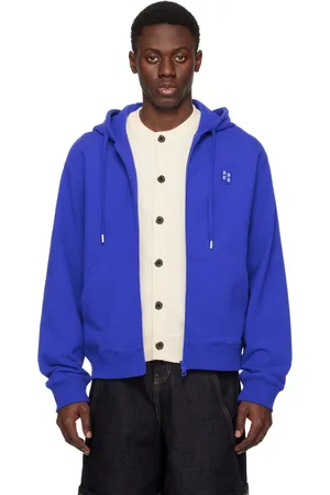 Ader Error Blue Significant TRS Tag Hoodie