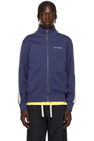 Palm Angels Navy Classic Logo Track Jacket