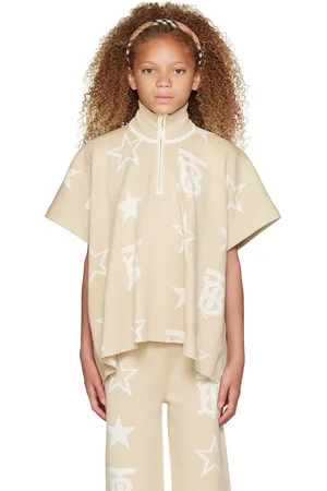 Burberry Kids Beige Sylvie Poncho