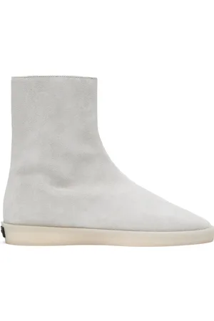 FEAR OF GOD Gray Suede Mule Hi Boots