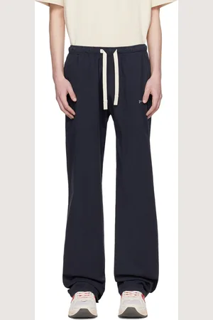 Palm Angels Navy Embroidered Sweatpants