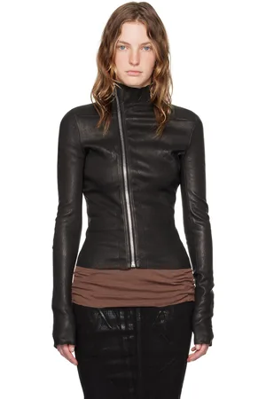 Rick Owens Black Porterville Gary Leather Jacket