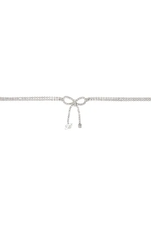 BLUMARINE Silver Rhinestone Belt