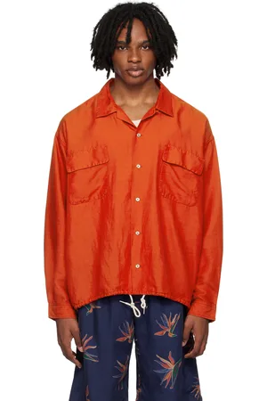 NANAMÍCA Orange Open Collar Shirt