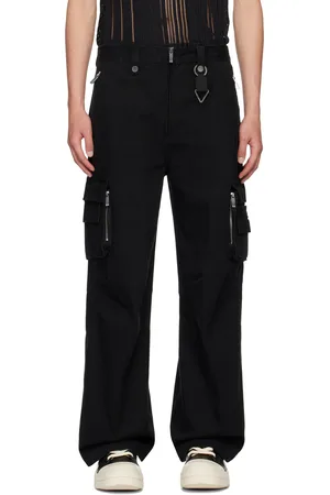 C2H4 Black Construction Cargo Pants