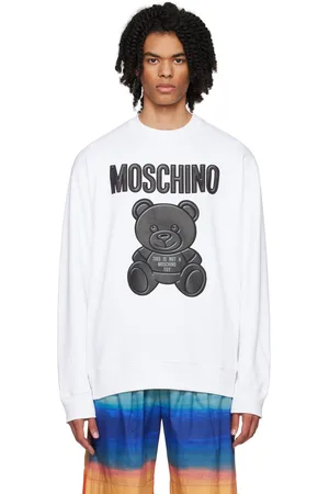 Moschino White Teddy Bear Sweatshirt