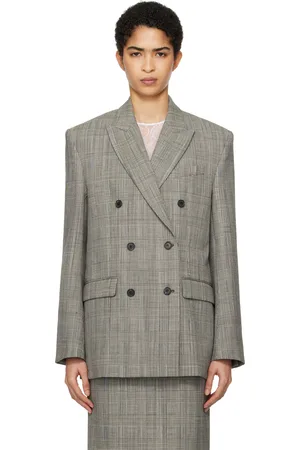 WARDROBE.NYC Black & White Double Breasted Blazer