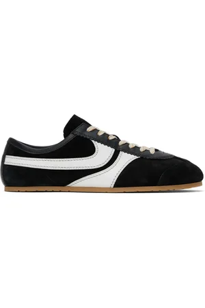DRIES VAN NOTEN Black Suede Sneakers