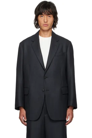 Auralee Gray Light Melton Blazer