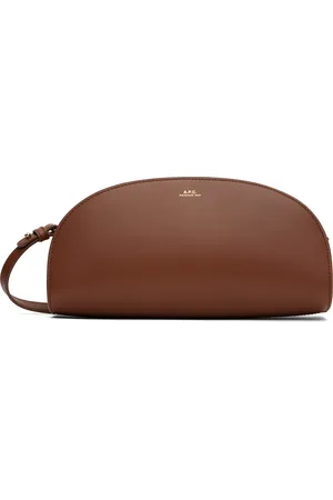 A.P.C. Brown Demi-Lune Baguette Bag