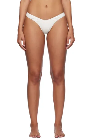 Frankies Bikinis Off-White Full Moon Micro Bikini Bottom