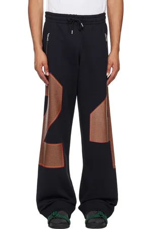 DRIES VAN NOTEN Navy Loose Sweatpants