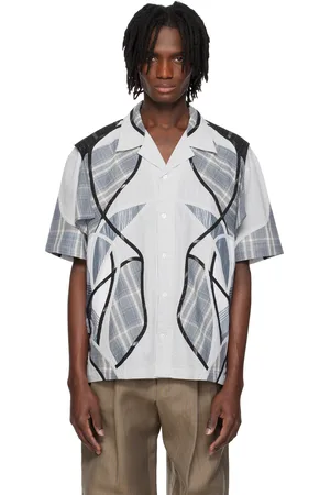 CRAIG GREEN Blue Patchwork Shirt