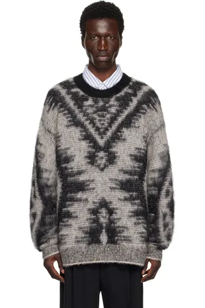 Isabel Marant Black & Beige Fabo Sweater