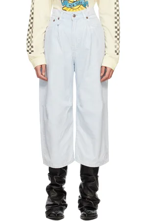 R13 Blue Cropped Jeans