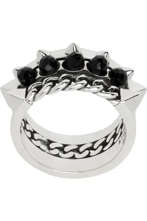Stolen Girlfriends Club Silver Punk Orb Stacked Ring