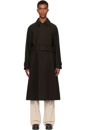 YLÈVE Brown Wool Melton Coat