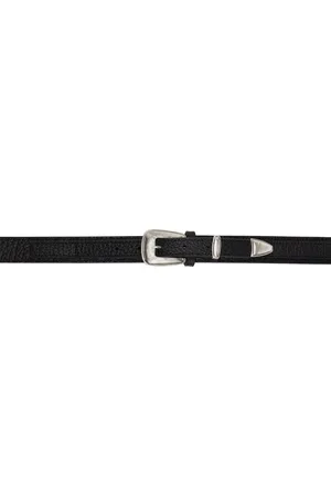 LEMAIRE Black Minimal Western Belt