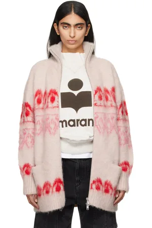 Isabel Marant Off-White & Red Deloris Coat