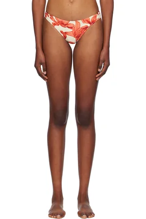 Miaou Beige & Red Luz Bikini Bottom