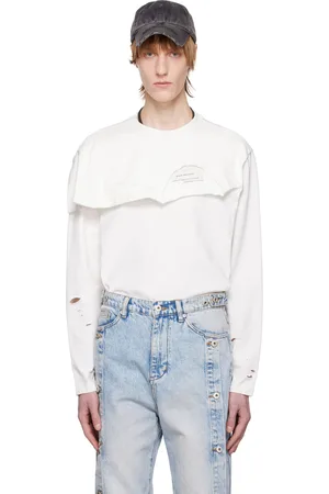 Feng Chen Wang Distressed Long Sleeve T-Shirt