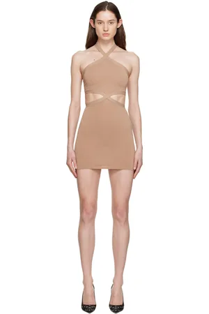 Alexander Wang Beige Halter Minidress