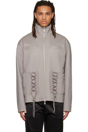HAN Kjøbenhavn Gray Lace-Up Jacket