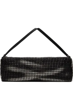 Alexander Wang Black & Silver Heiress Flex Bag