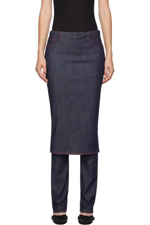 Alaïa Blue Skirt Jeans