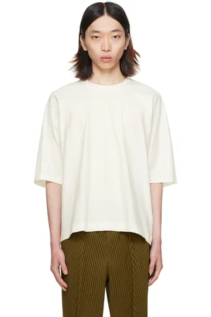 Issey Miyake Off-White Release-T Basic T-Shirt