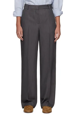 DUNST Gray Straight Trousers