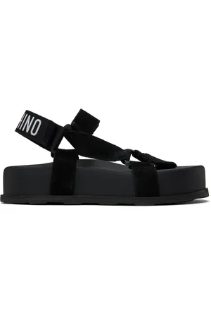 Moschino Black Suede Sandals