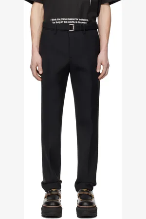 SACAI Black Suiting Bonding Trousers