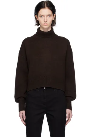 Givenchy Brown Cropped Turtleneck