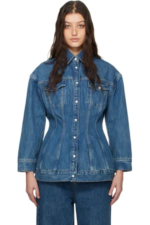 WARDROBE.NYC Blue Contour Denim Jacket