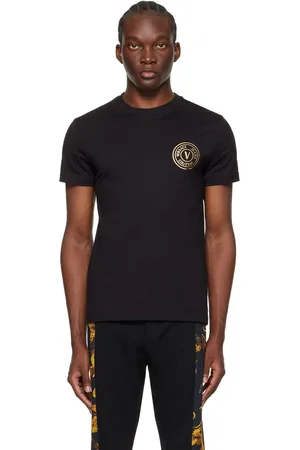 VERSACE Black V-Emblem T-Shirt