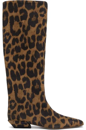 PARIS TEXAS Tan & Black Bettina 25 Tall Boots