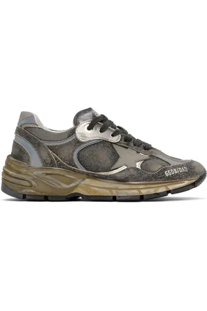 Golden Goose Gray & Khaki Dad-Star Sneakers