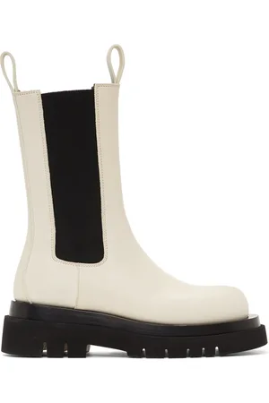 Bottega Veneta Off-White Lug Boots
