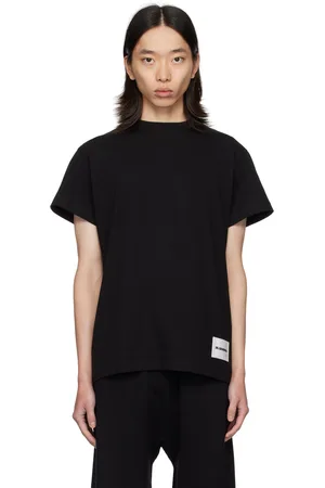 Jil Sander Three-Pack Multicolor Logo Patch T-Shirts