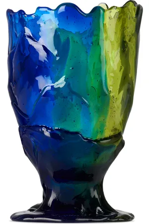 Corsi Green & Blue Twins C Vase