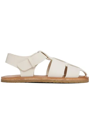 The Row Off-White Fisherman Sandals