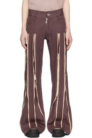 Charlie Constantinou Brown Adjustable Fit Jeans