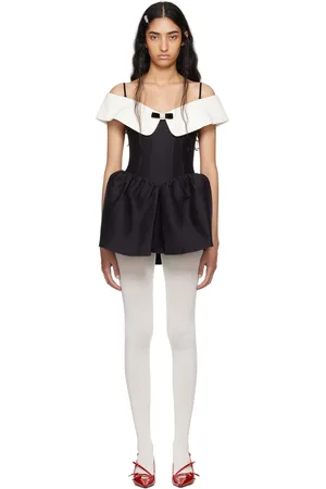 Shushu/Tong Black Off-The-Shoulder Minidress