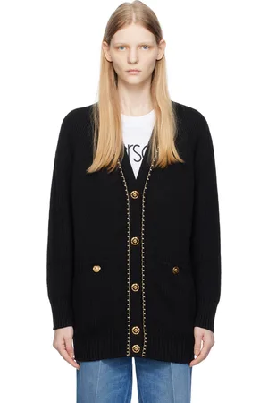 VERSACE Black Long Cardigan