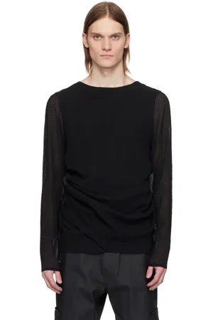 Omar Afridi Draped Long Sleeve T-shirt